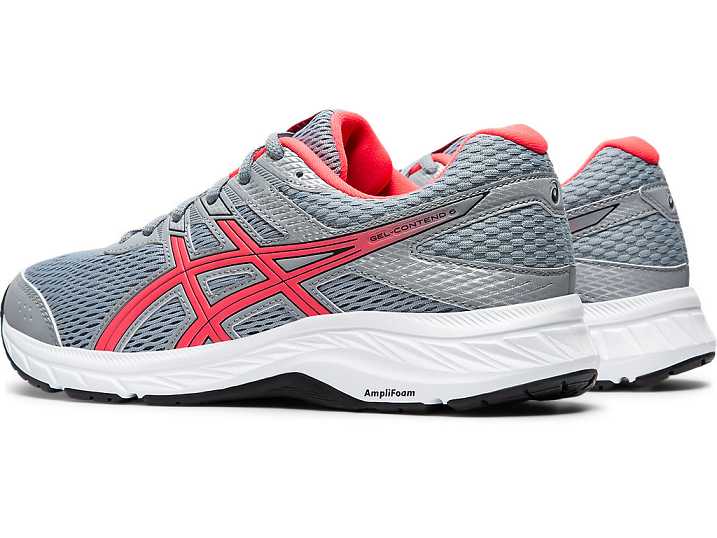 Asics GEL-CONTEND 6 WIDE Promenadskor Dam Grå Rosa | Sverige-5314697