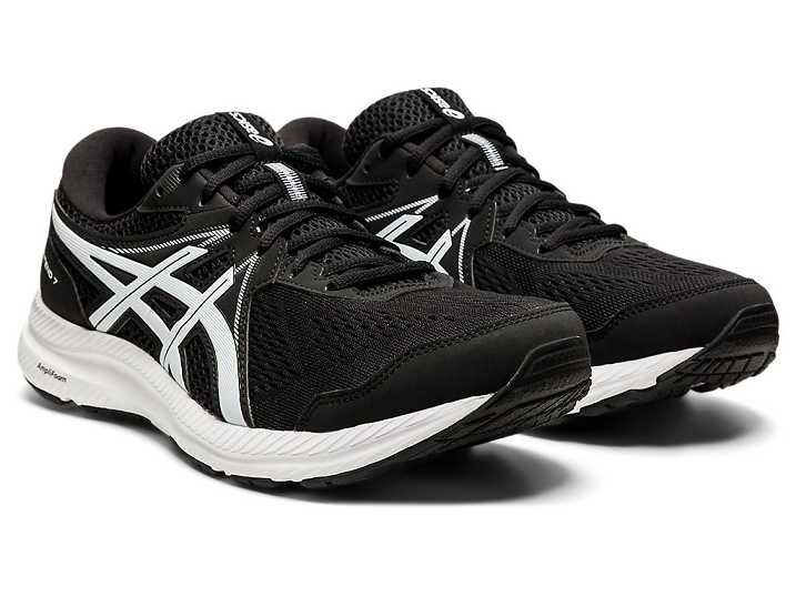 Asics GEL-CONTEND 7 EXTRA WIDE Promenadskor Herr Svarta Vita | Sverige-2795308