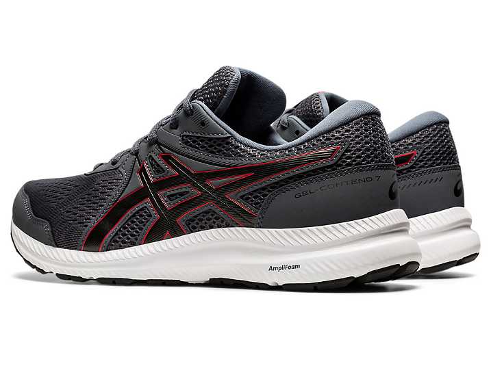 Asics GEL-CONTEND 7 EXTRA WIDE Promenadskor Herr Grå Röda | Sverige-3128906