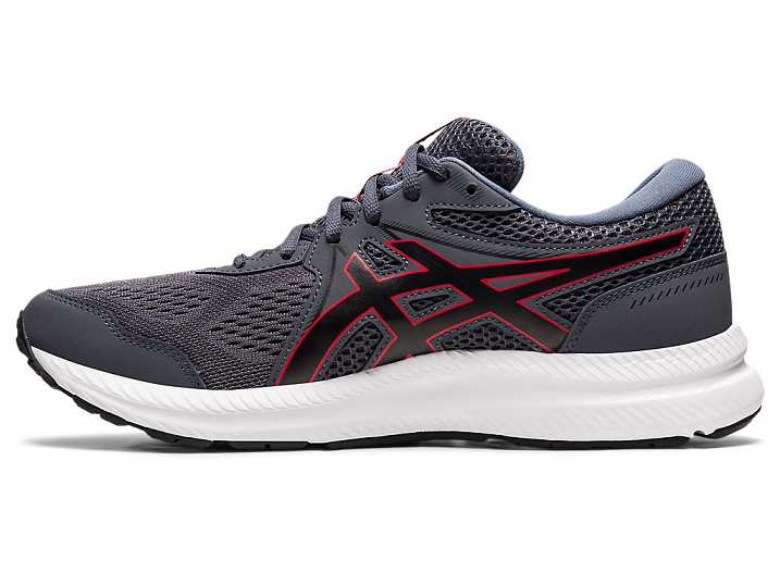 Asics GEL-CONTEND 7 EXTRA WIDE Promenadskor Herr Grå Röda | Sverige-3128906