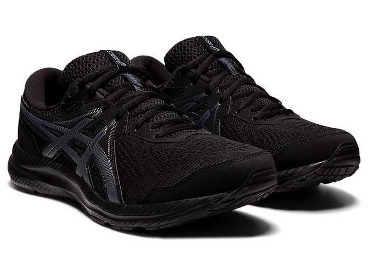 Asics GEL-CONTEND 7 EXTRA WIDE Promenadskor Herr Svarta Grå | Sverige-3902546