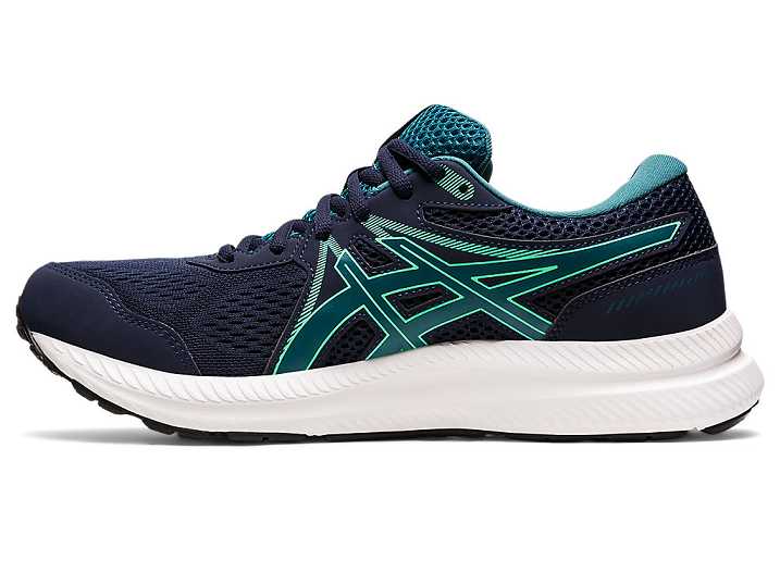 Asics GEL-CONTEND 7 Löparskor Herr Marinblå Mörkgröna | Sverige-7624138