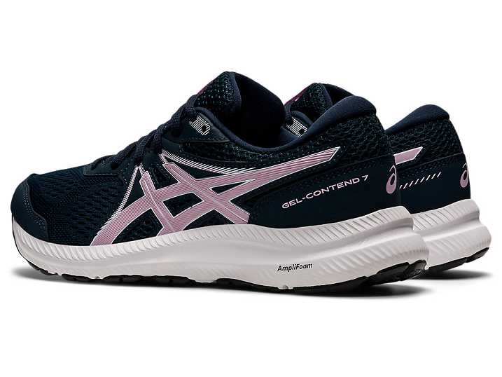 Asics GEL-CONTEND 7 Promenadskor Dam Blå Rosa | Sverige-8976034