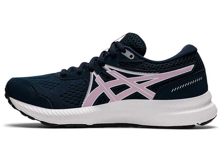 Asics GEL-CONTEND 7 Promenadskor Dam Blå Rosa | Sverige-8976034