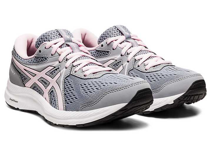 Asics GEL-CONTEND 7 Promenadskor Dam Grå Rosa | Sverige-6520819