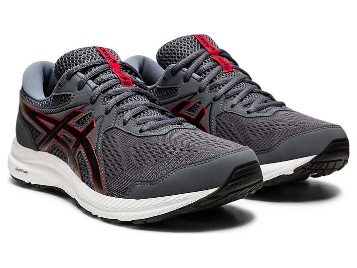 Asics GEL-CONTEND 7 Promenadskor Herr Grå Röda | Sverige-8631704