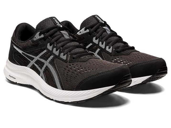 Asics GEL-CONTEND 8 EXTRA WIDE Löparskor Herr Svarta Vita | Sverige-7860135