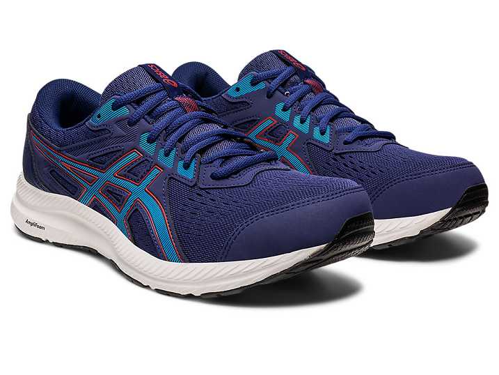 Asics GEL-CONTEND 8 EXTRA WIDE Löparskor Herr Blå | Sverige-8710294