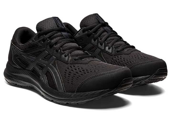 Asics GEL-CONTEND 8 EXTRA WIDE Löparskor Herr Svarta Grå | Sverige-9607542