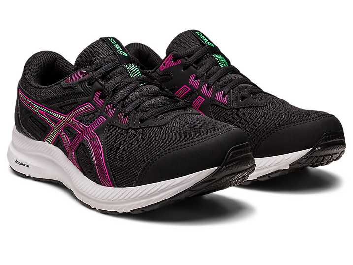 Asics GEL-CONTEND 8 Löparskor Dam Svarta Rosa | Sverige-7326918