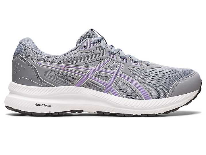 Asics GEL-CONTEND 8 WIDE Löparskor Dam Grå Lila | Sverige-0873694