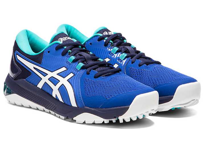 Asics GEL-COURSE GLIDE Golfskor Herr Blå Vita | Sverige-5643170