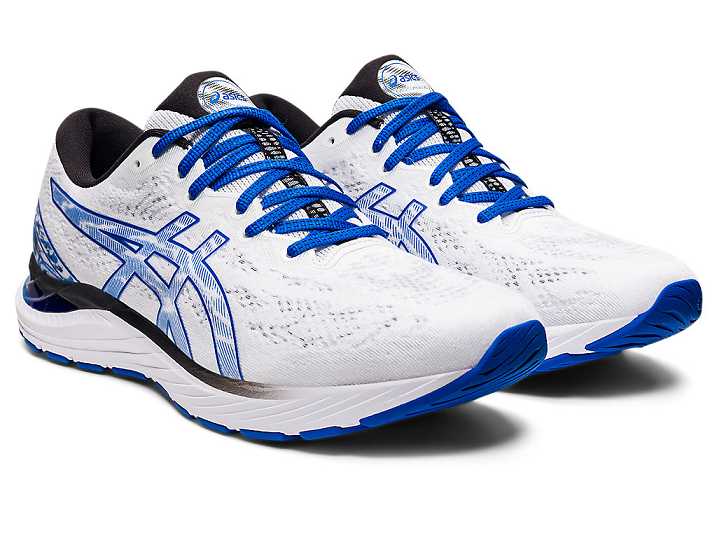 Asics GEL-CUMULUS 23 Löparskor Herr Vita Blå | Sverige-2081549