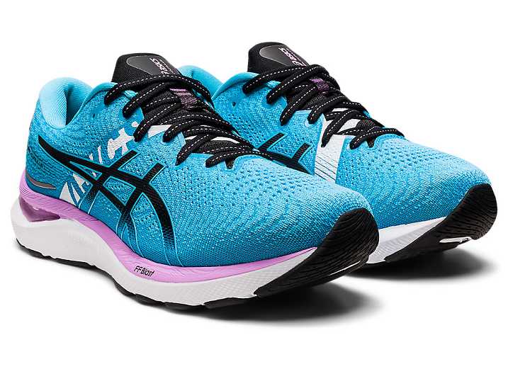 Asics GEL-CUMULUS 24 EKIDEN Löparskor Dam Ljusturkos Svarta | Sverige-9480567