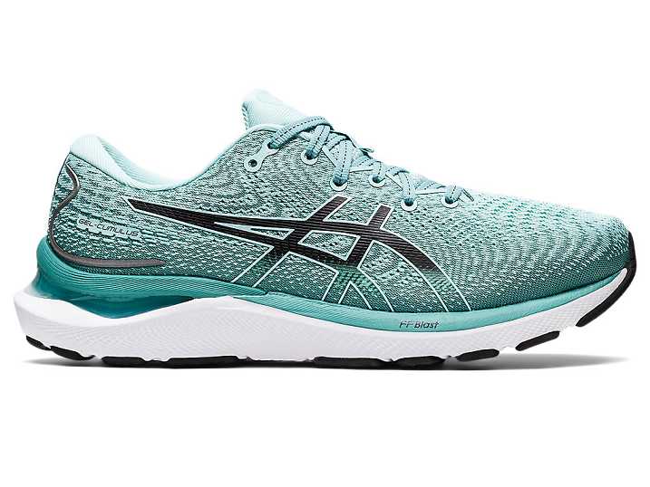 Asics GEL-CUMULUS 24 WIDE Löparskor Dam Gröna Svarta | Sverige-4765910