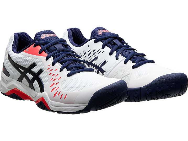 Asics GEL-Challenger 12 Tennisskor Dam Vita Marinblå | Sverige-5247613