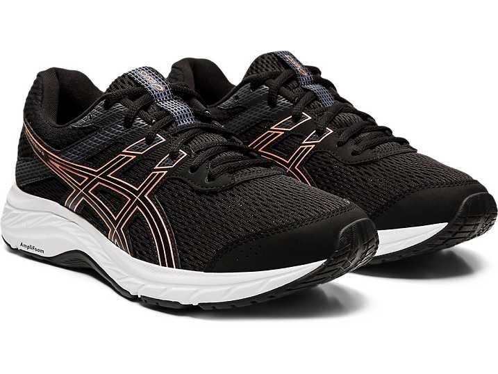 Asics GEL-Contend 6 Promenadskor Dam Svarta Rosa Guld | Sverige-9751806