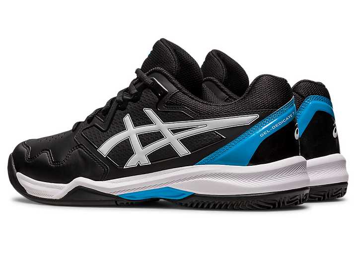 Asics GEL-DEDICATE 7 CLAY Tennisskor Herr Svarta Blå | Sverige-1324059