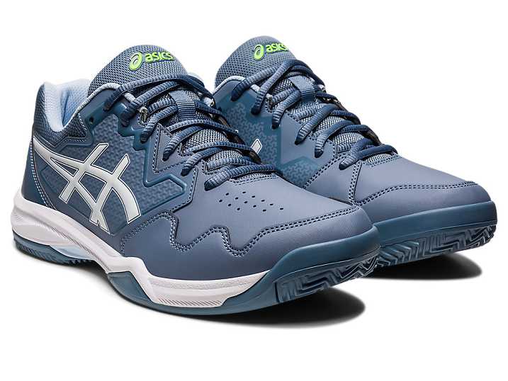 Asics GEL-DEDICATE 7 CLAY Tennisskor Herr Grå Blå Vita | Sverige-6350482