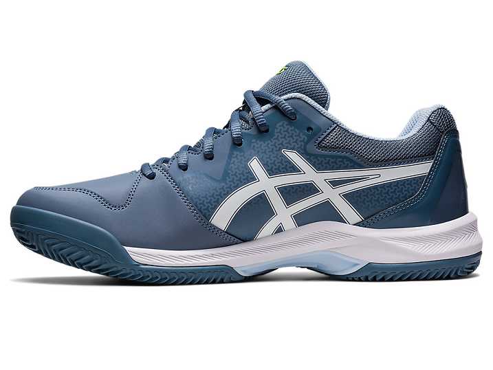 Asics GEL-DEDICATE 7 CLAY Tennisskor Herr Grå Blå Vita | Sverige-6350482