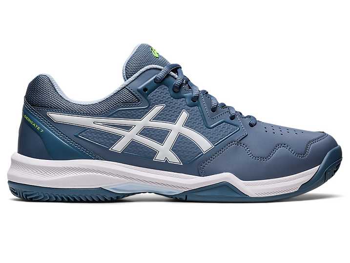 Asics GEL-DEDICATE 7 CLAY Tennisskor Herr Grå Blå Vita | Sverige-6350482