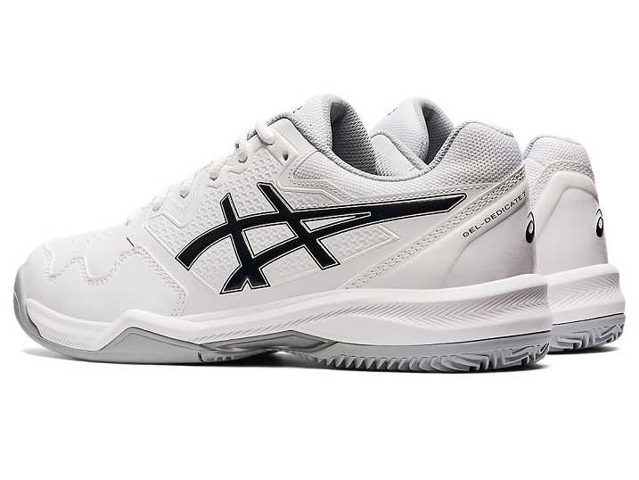 Asics GEL-DEDICATE 7 CLAY Tennisskor Herr Vita Svarta | Sverige-9326417