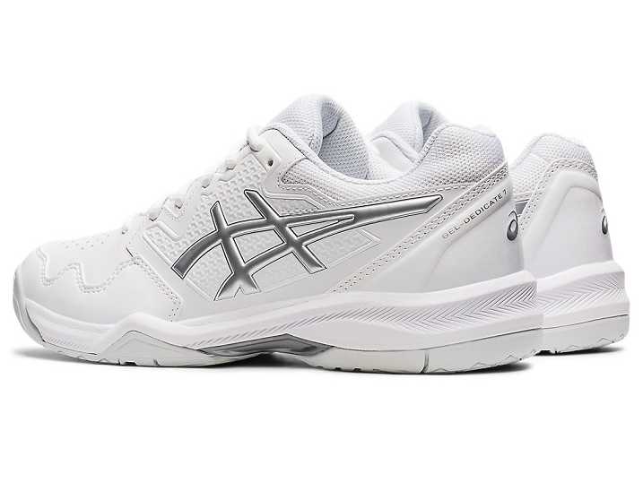 Asics GEL-DEDICATE 7 Tennisskor Dam Vita Silver | Sverige-1698024