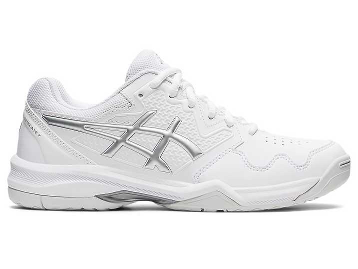 Asics GEL-DEDICATE 7 Tennisskor Dam Vita Silver | Sverige-1698024