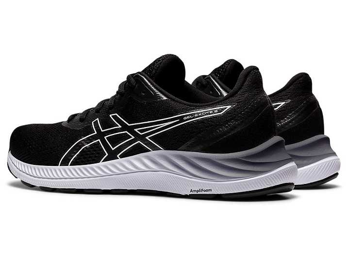 Asics GEL-EXCITE 8 Promenadskor Dam Svarta Vita | Sverige-9317605