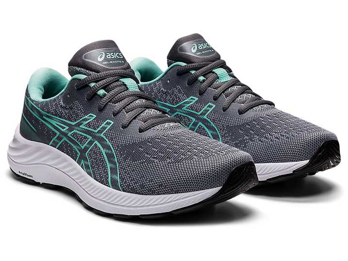 Asics GEL-EXCITE 9 WIDE Promenadskor Dam Grå Gröna | Sverige-0281645