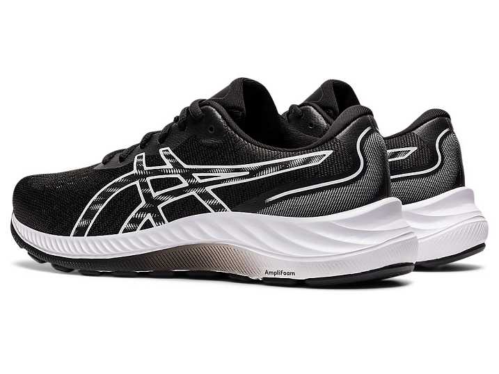 Asics GEL-EXCITE 9 WIDE Promenadskor Dam Svarta Vita | Sverige-3179028