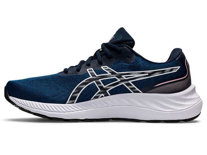 Asics GEL-EXCITE 9 WIDE Promenadskor Dam Blå Vita | Sverige-8152034