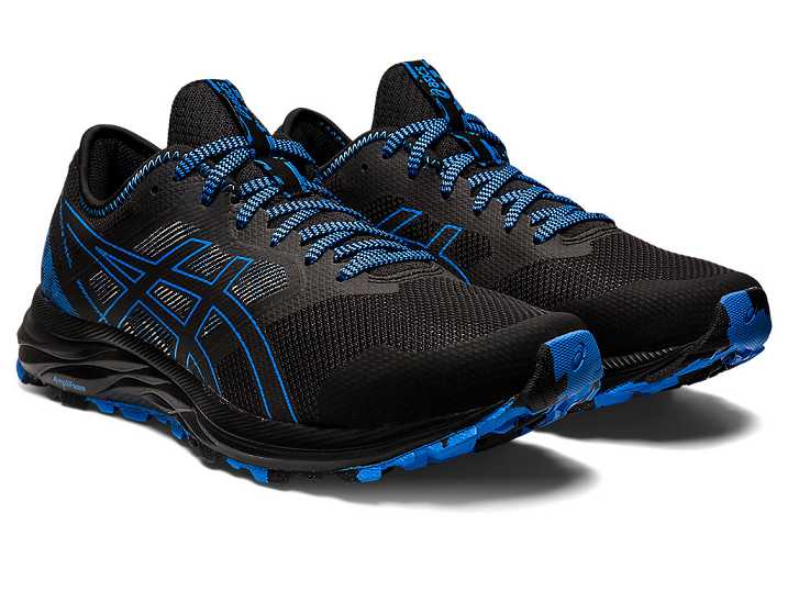 Asics GEL-EXCITE TRAIL Löparskor Herr Svarta Blå | Sverige-9485260