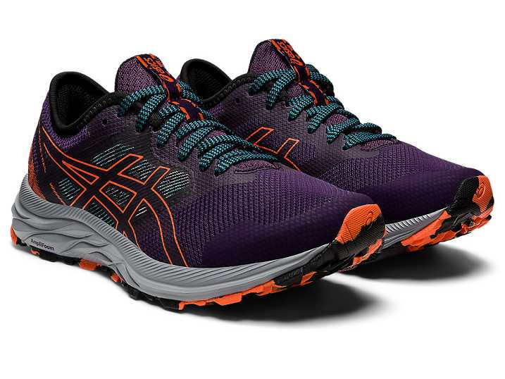 Asics GEL-EXCITE TRAIL Promenadskor Dam Mörklila Orange | Sverige-4315207