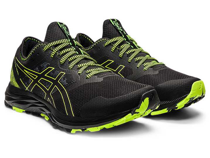 Asics GEL-EXCITE TRAIL Promenadskor Herr Svarta Gröna | Sverige-2345079