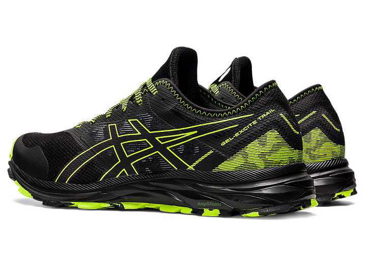 Asics GEL-EXCITE TRAIL Promenadskor Herr Svarta Gröna | Sverige-2345079