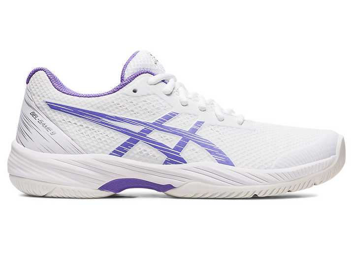 Asics GEL-GAME 9 Tennisskor Dam Vita Lila | Sverige-6021378