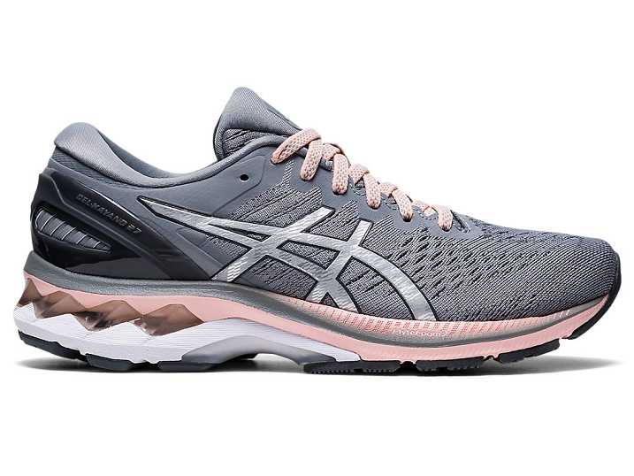 Asics GEL-KAYANO 27 WIDE Löparskor Dam Grå Silver | Sverige-5910746