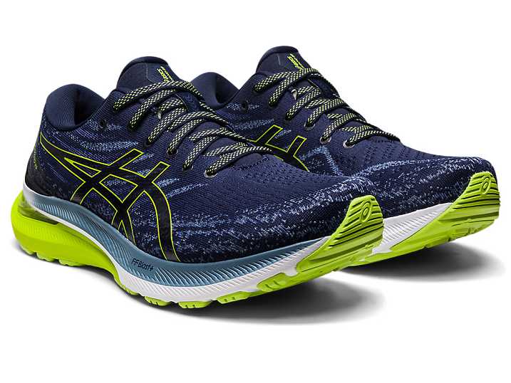 Asics GEL-KAYANO 29 Löparskor Herr Marinblå Ljusgröna | Sverige-2951340