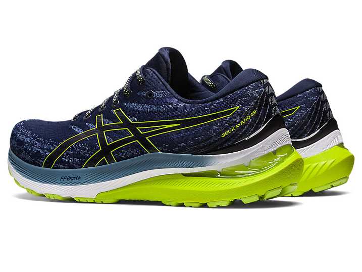 Asics GEL-KAYANO 29 Löparskor Herr Marinblå Ljusgröna | Sverige-2951340