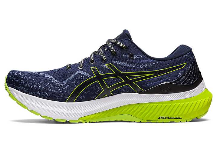 Asics GEL-KAYANO 29 Löparskor Herr Marinblå Ljusgröna | Sverige-2951340