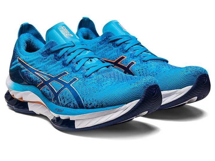 Asics GEL-KINSEI BLAST Löparskor Herr Blå Orange | Sverige-3607542