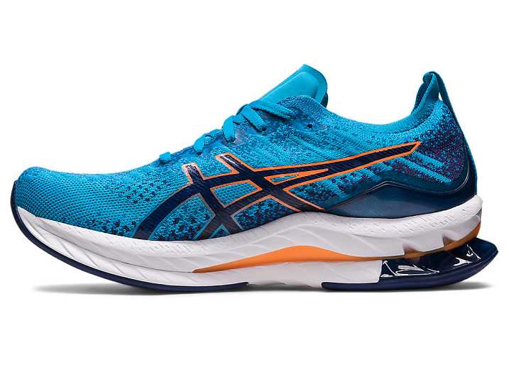 Asics GEL-KINSEI BLAST Löparskor Herr Blå Orange | Sverige-3607542