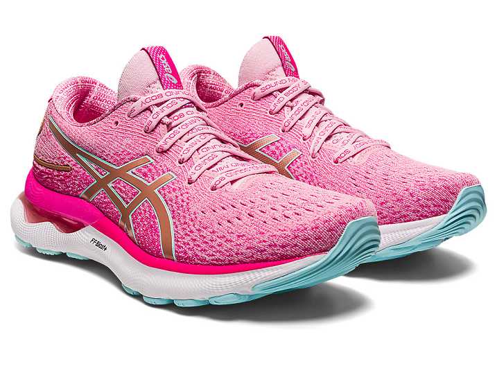 Asics GEL-NIMBUS 24 LIMITED EDITION Löparskor Dam Lila Rosa Guld | Sverige-4705893