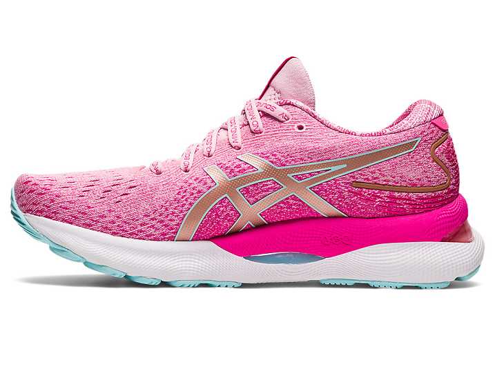 Asics GEL-NIMBUS 24 LIMITED EDITION Löparskor Dam Lila Rosa Guld | Sverige-4705893