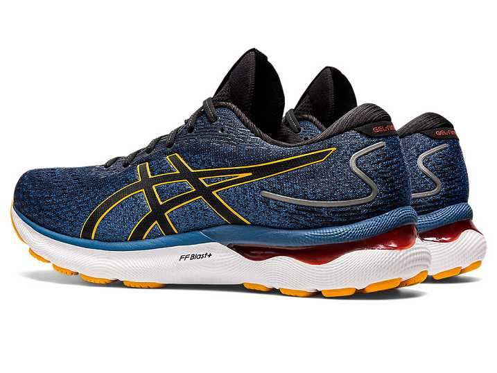 Asics GEL-NIMBUS 24 Löparskor Herr Azurblå Guld | Sverige-7548106