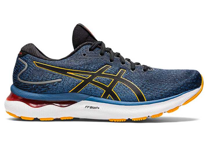 Asics GEL-NIMBUS 24 Löparskor Herr Azurblå Guld | Sverige-7548106