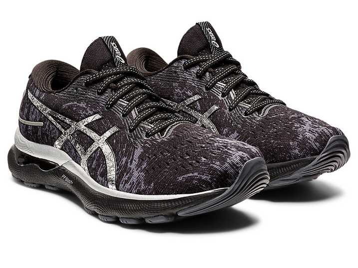 Asics GEL-NIMBUS 24 PLATINUM Löparskor Dam Grå Silver | Sverige-2586930