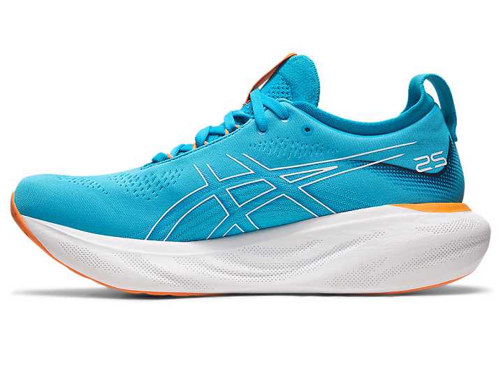 Asics GEL-NIMBUS 25 EXTRA WIDE Löparskor Herr Blå Orange | Sverige-2743650