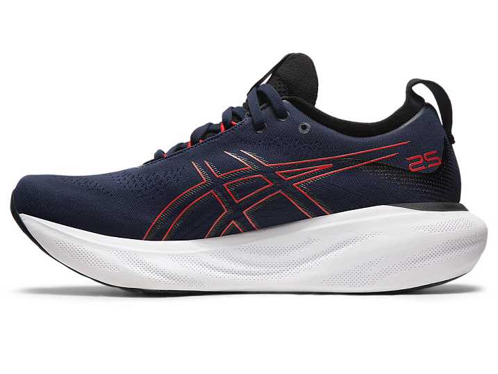 Asics GEL-NIMBUS 25 Löparskor Herr Marinblå Röda | Sverige-2948576